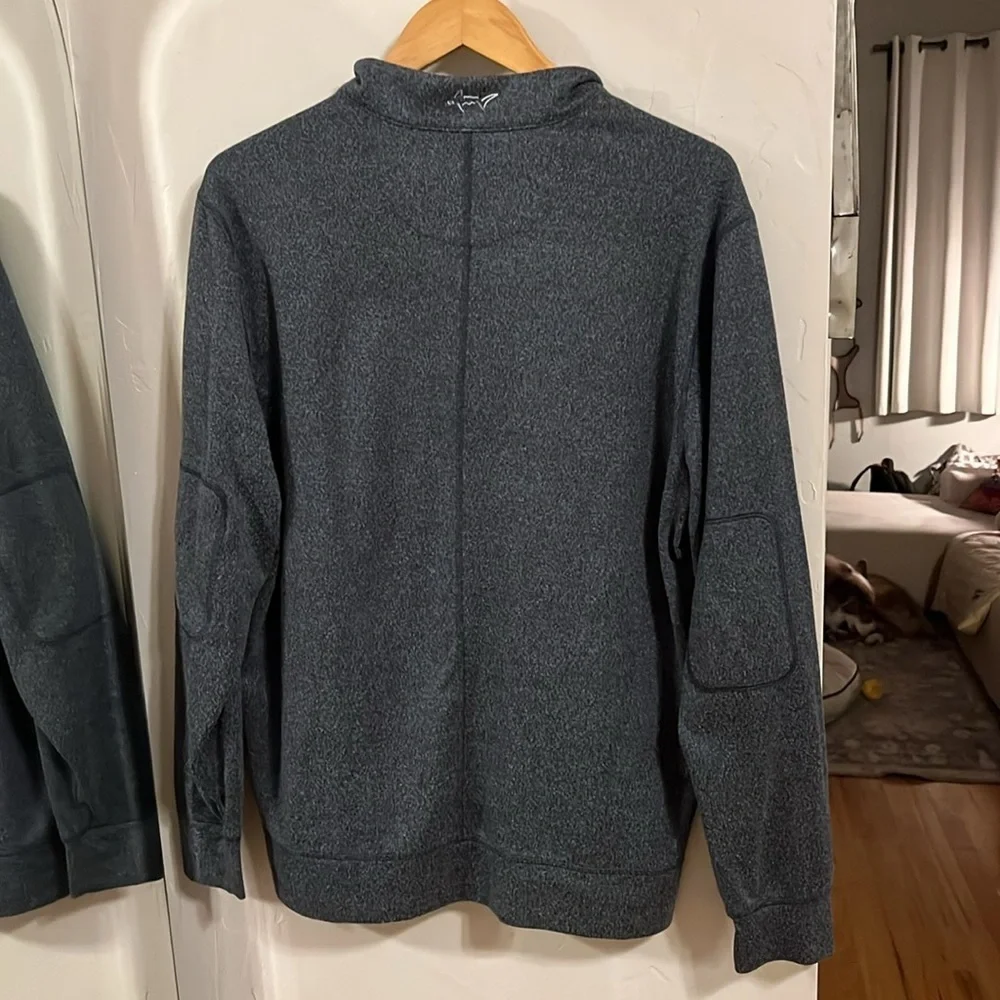 Greg Norman Collection Navy Zip-Up Sweater